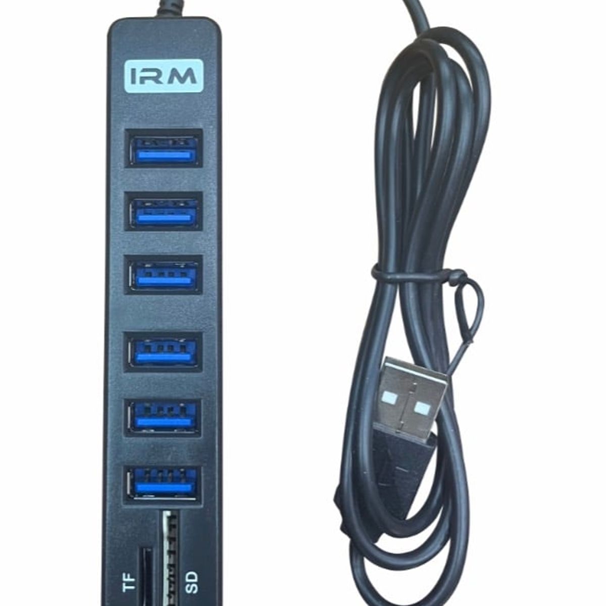 GENERICO - Hub Usb 2.0 Hi-speed 6 Puertos Con Lector TF y SD