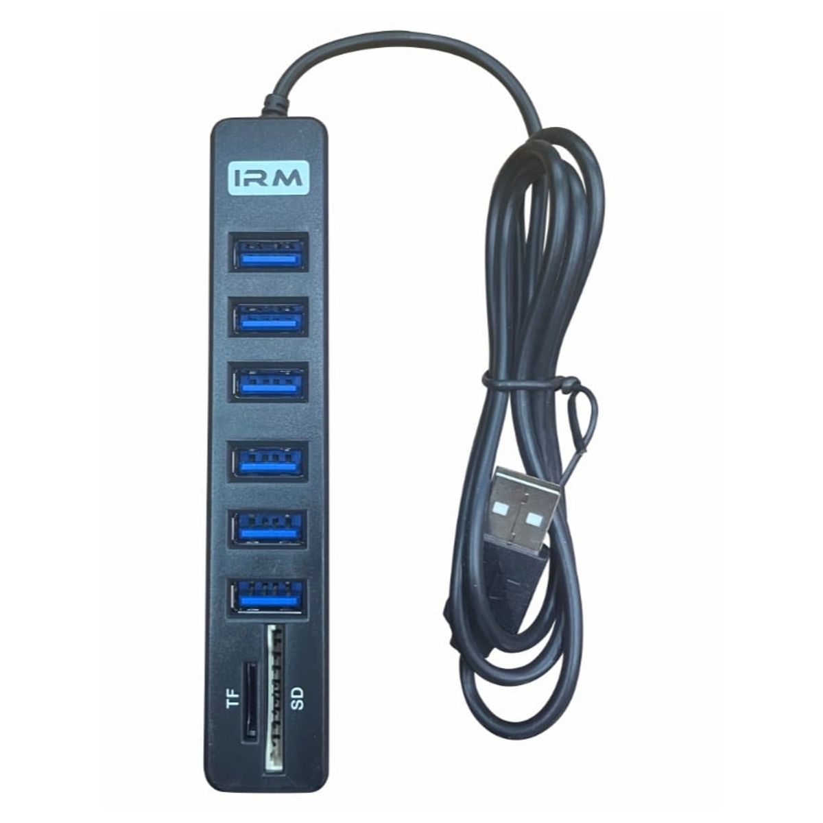 GENERICO - Hub Usb 2.0 Hi-speed 6 Puertos Con Lector TF y SD