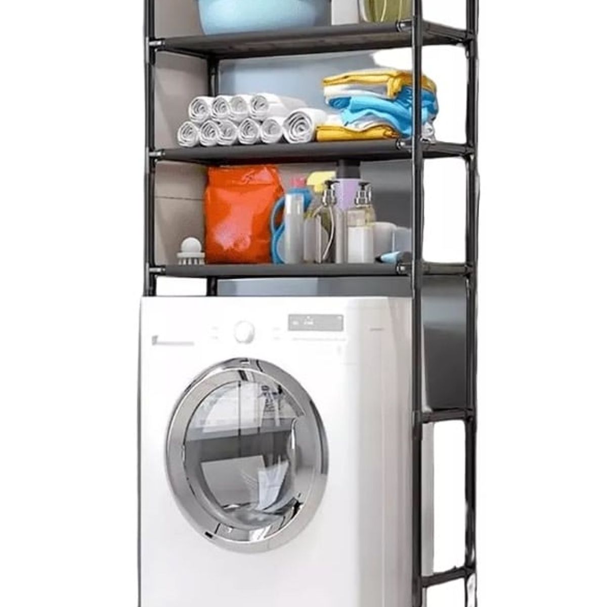 GENERICO - Organizador Rack Baño 3 Niveles Multifuncional Lavadora