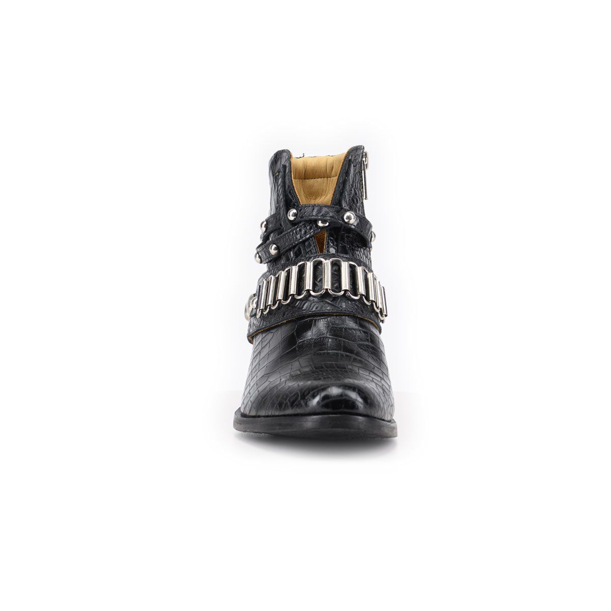 VANESSA GIL - BOTIN DE CUERO ADA NEGRO