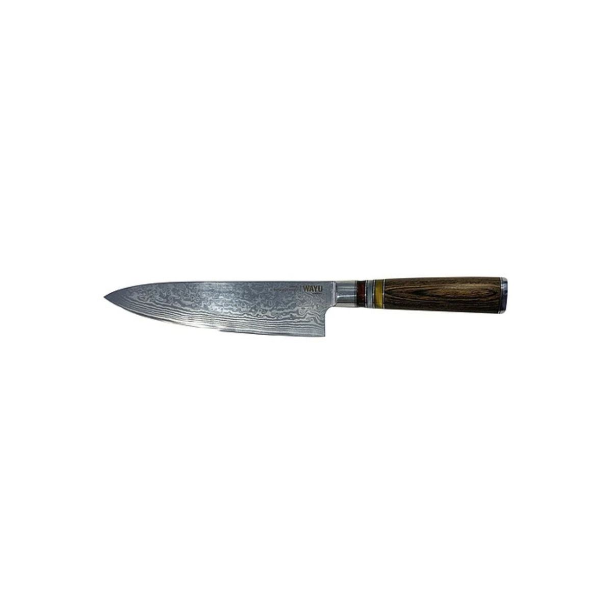 WAYU - Cuchillo Damascus Brown Pakka Wayu Limited 33CM Resistente