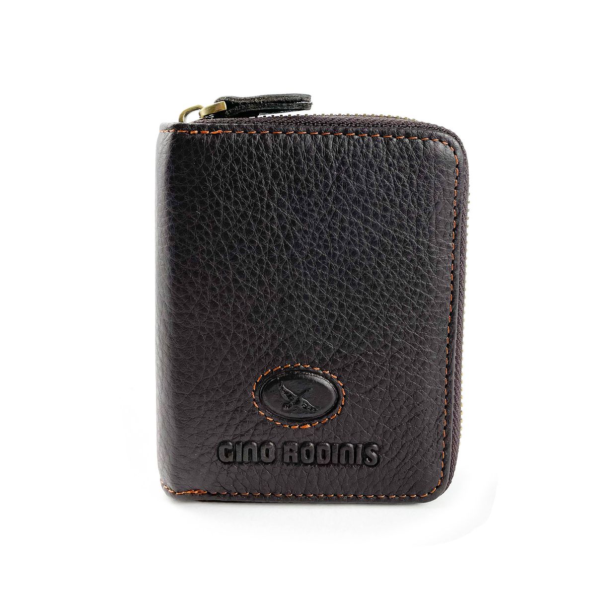 GINO RODINIS - Billetera de Cuero para Hombre Nativa 767 Café Gino Rodinis