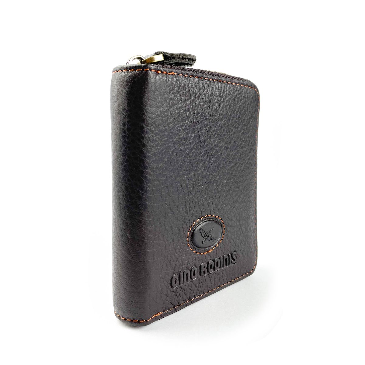 GINO RODINIS - Billetera de Cuero para Hombre Nativa 767 Café Gino Rodinis