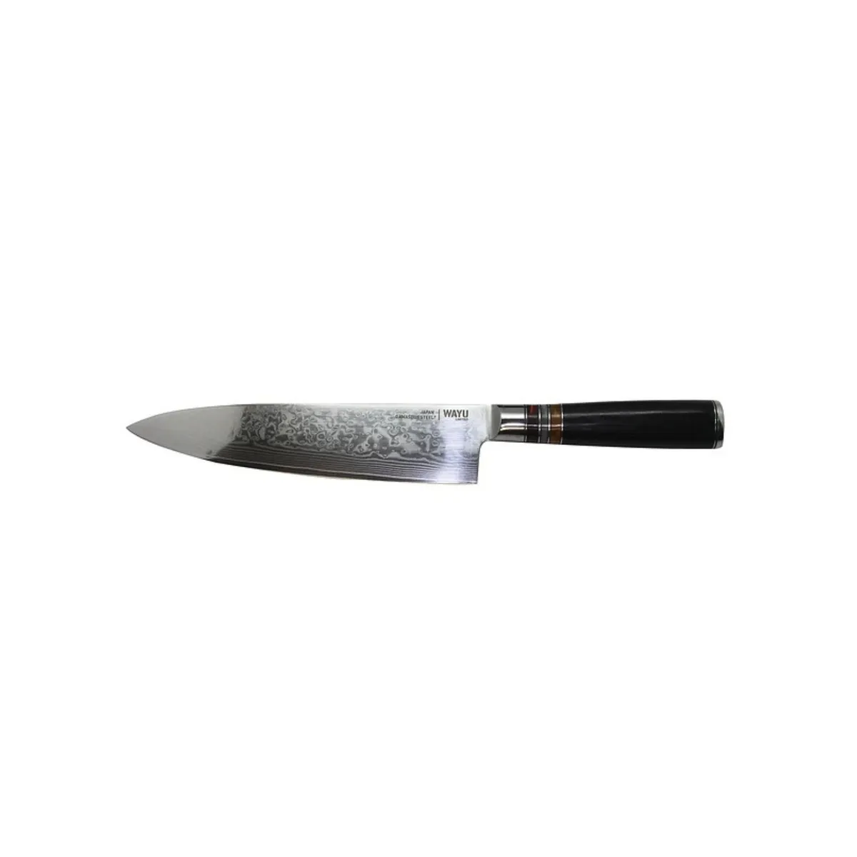 WAYU - Cuchillo Damascus Black Pakka Wayu Limited 33CM Resistente