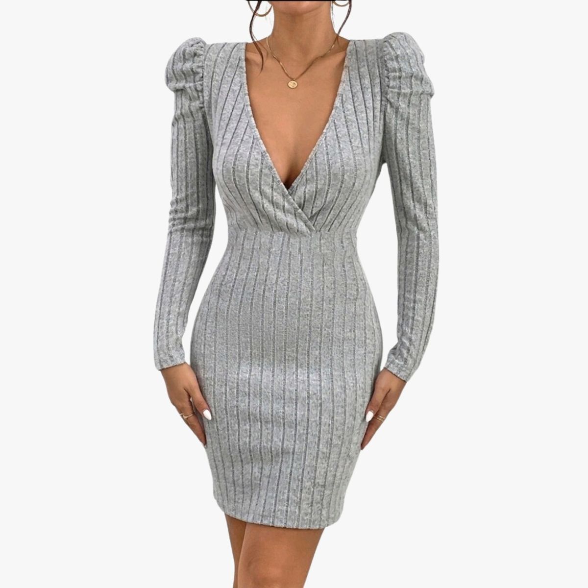 GENERICO - VESTIDO DE FIESTA CASUAL  AJUSTADO  IDEAL PARA FIESTA CÓCTEL INVIERNO