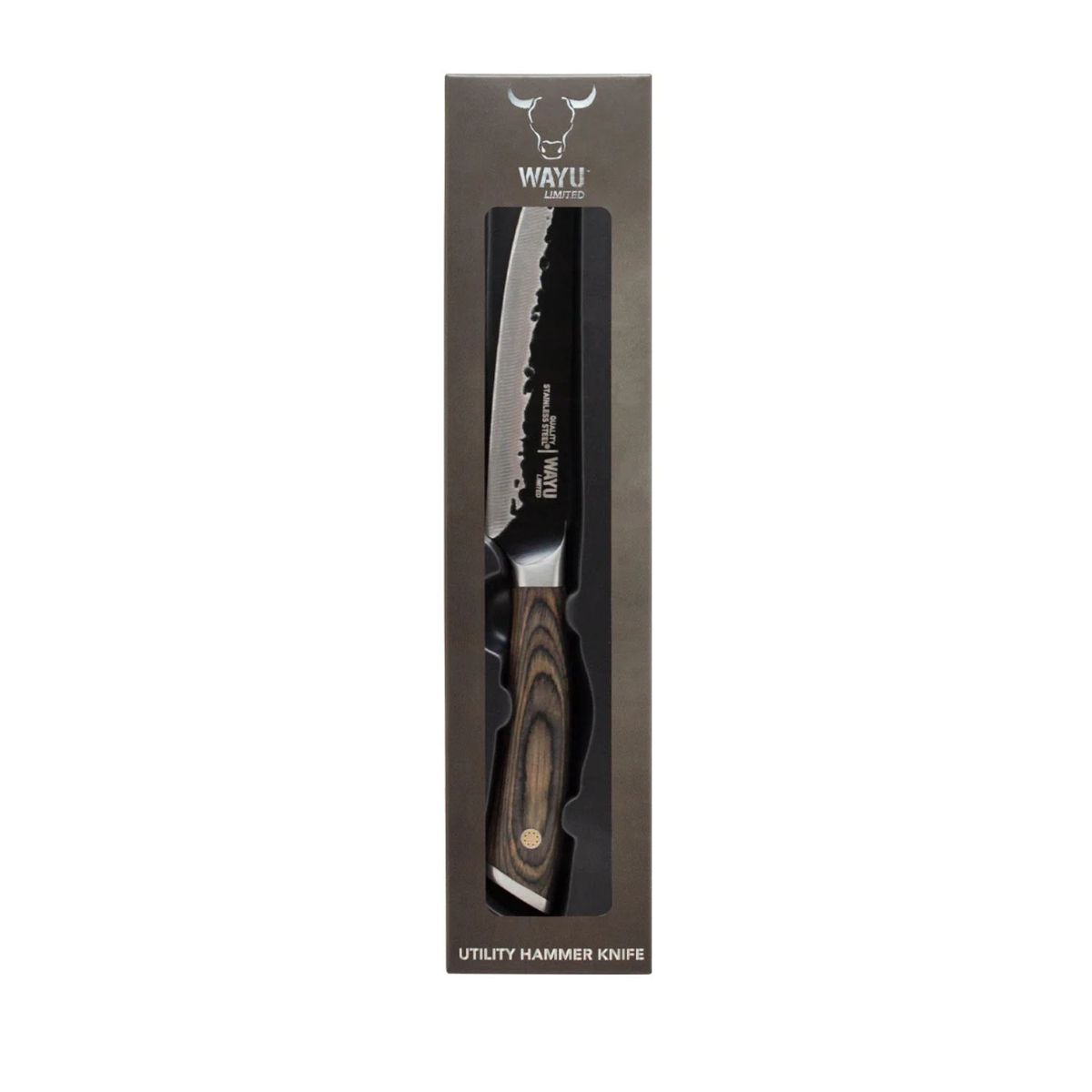 WAYU - Cuchillo Hammer Mediano Wayu 25cm Acero Cocina