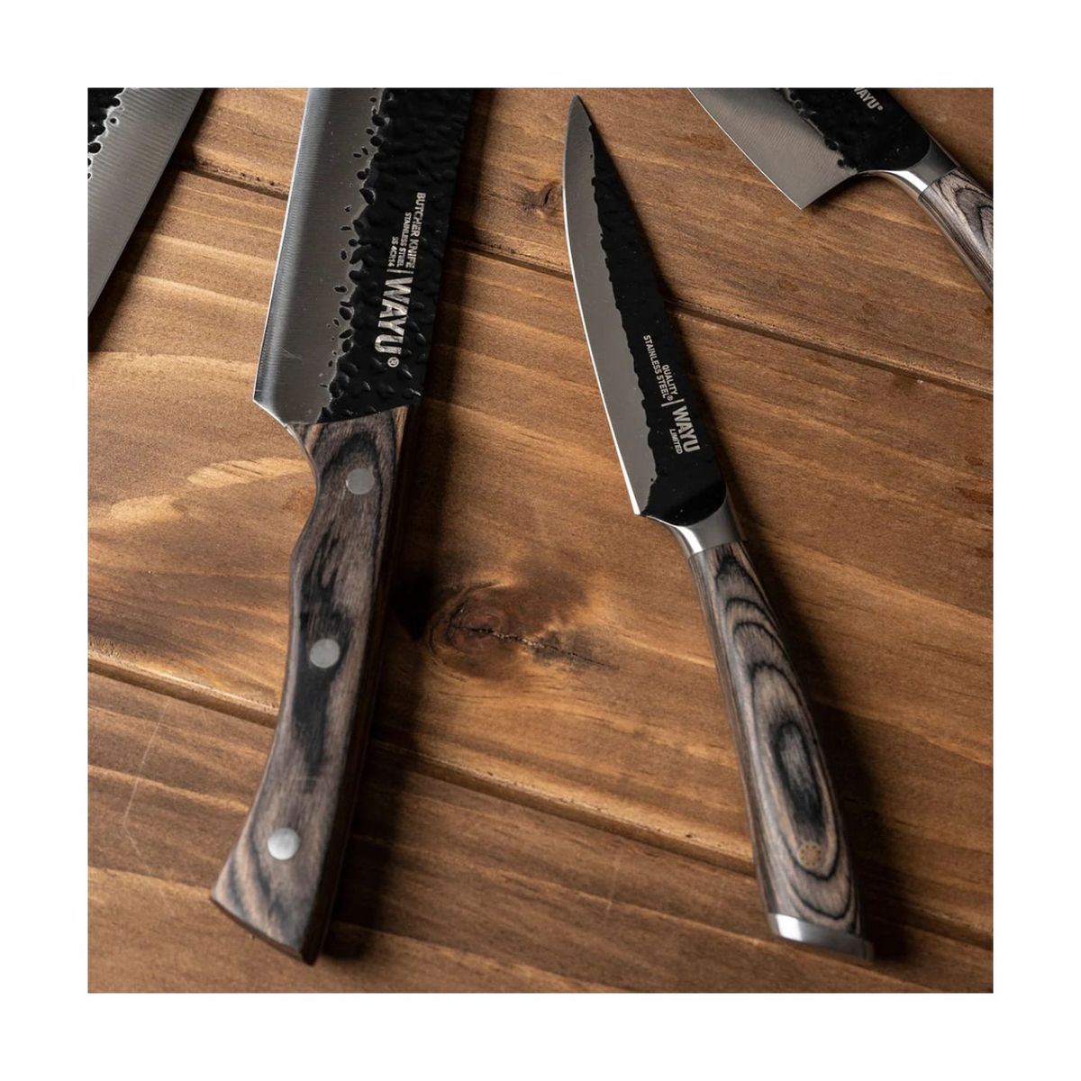 WAYU - Cuchillo Hammer Mediano Wayu 25cm Acero Cocina
