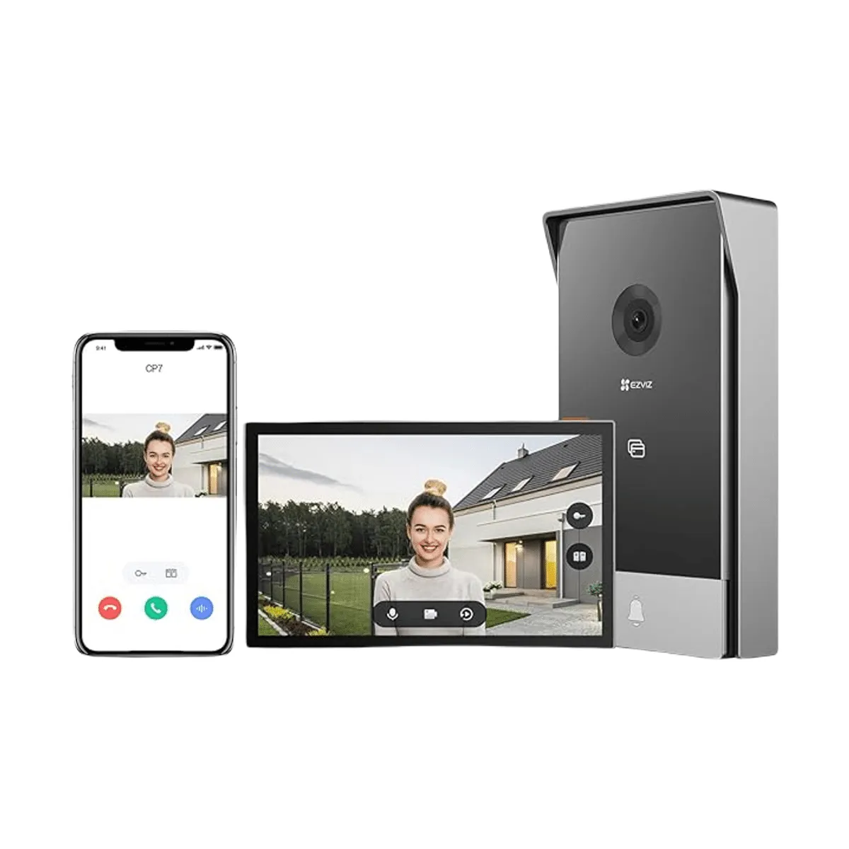 EZVIZ - Kit Video Portero IP HP7 3MP  2 Hilos con APP EZVIZ