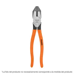 TRUPER - Alicate Electricista 7 PuLG. Uso Rudo, Mango Pvc