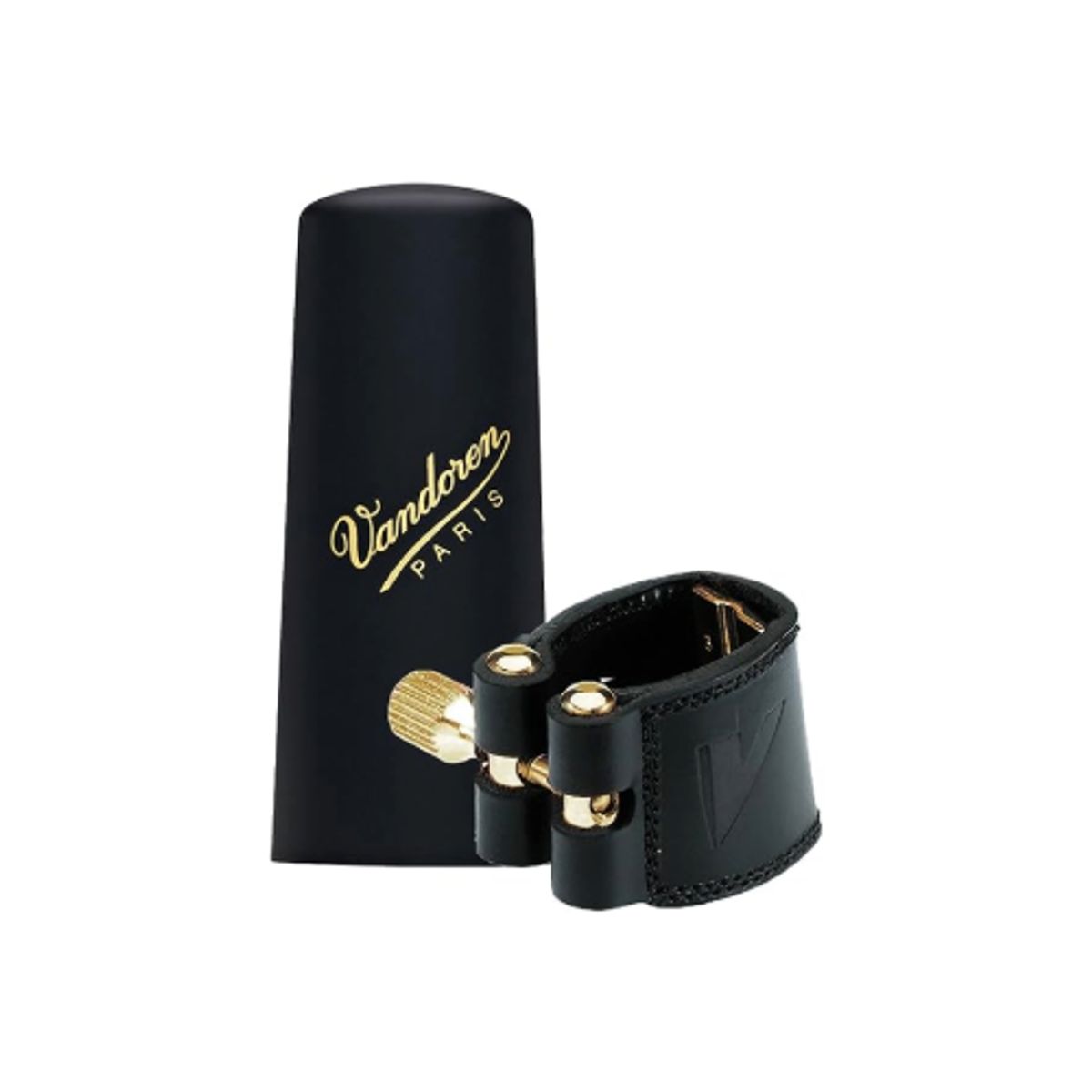 VANDOREN - Abrazadera saxo alto -CUERO- con tapa plastic LC27P Vandoren