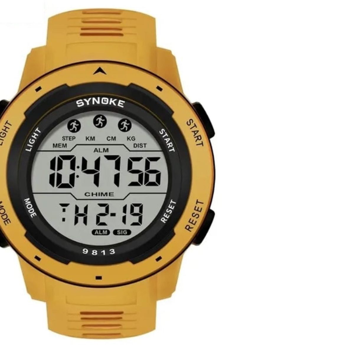SYNOKE - Reloj Digital Juvenil Synoke Amarillo 9813