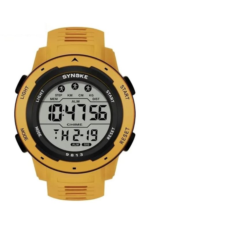 SYNOKE - Reloj Digital Juvenil Synoke Amarillo 9813