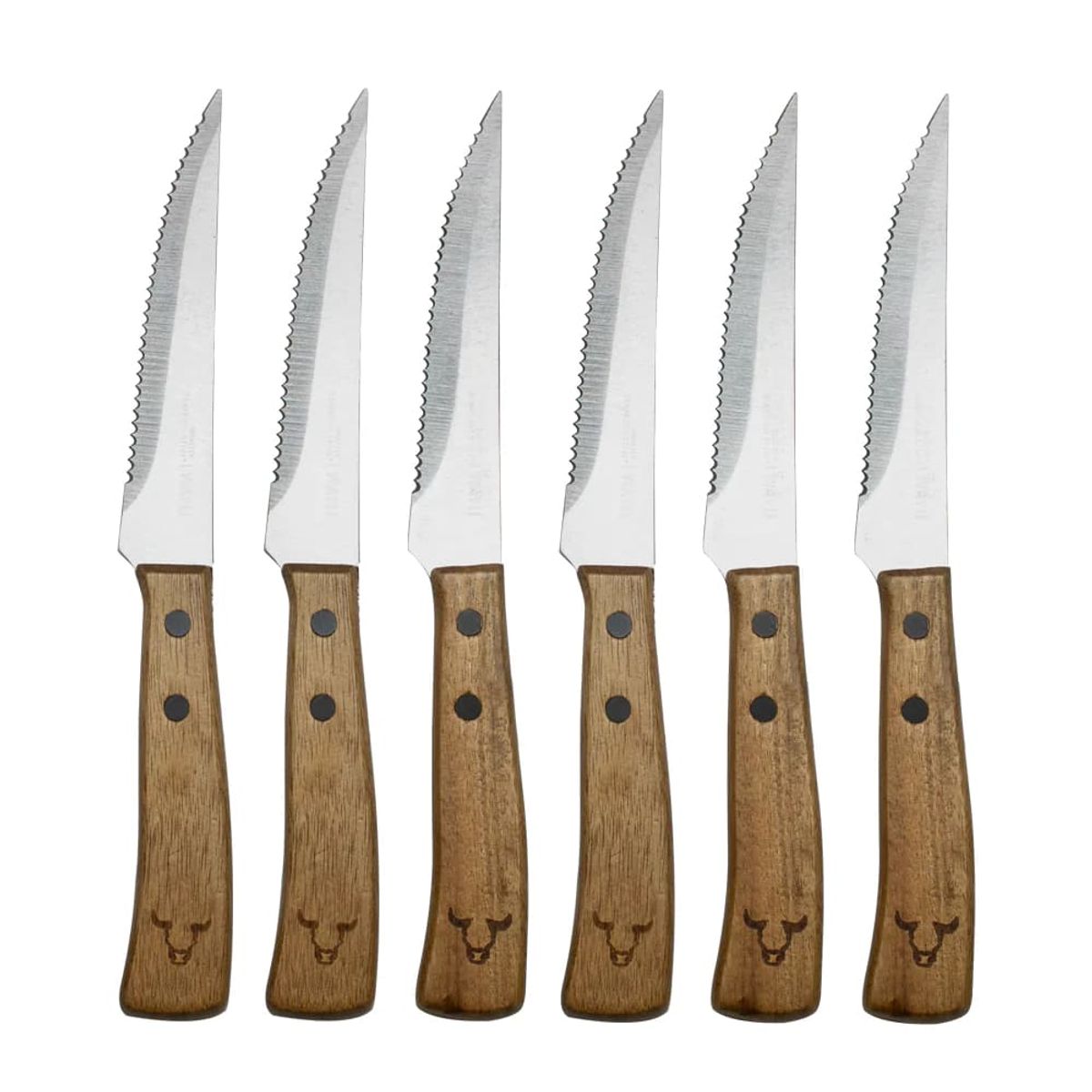 WAYU - Juego Cuchillos Prm 6pcs Wayu 14cm Asado Bbq Cocina