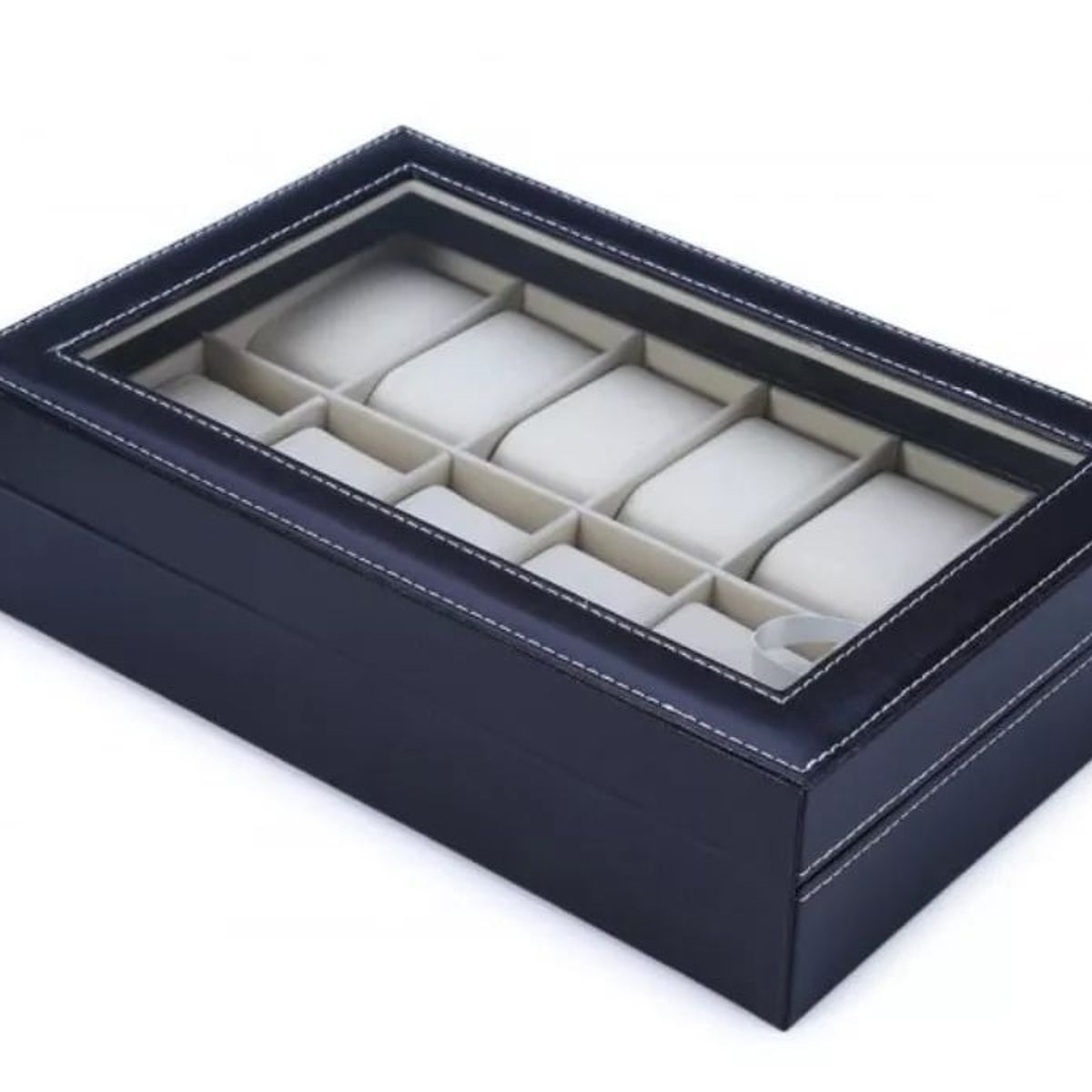 GENERICO - Organizador Estuche Caja 12 Relojes Exhibidor