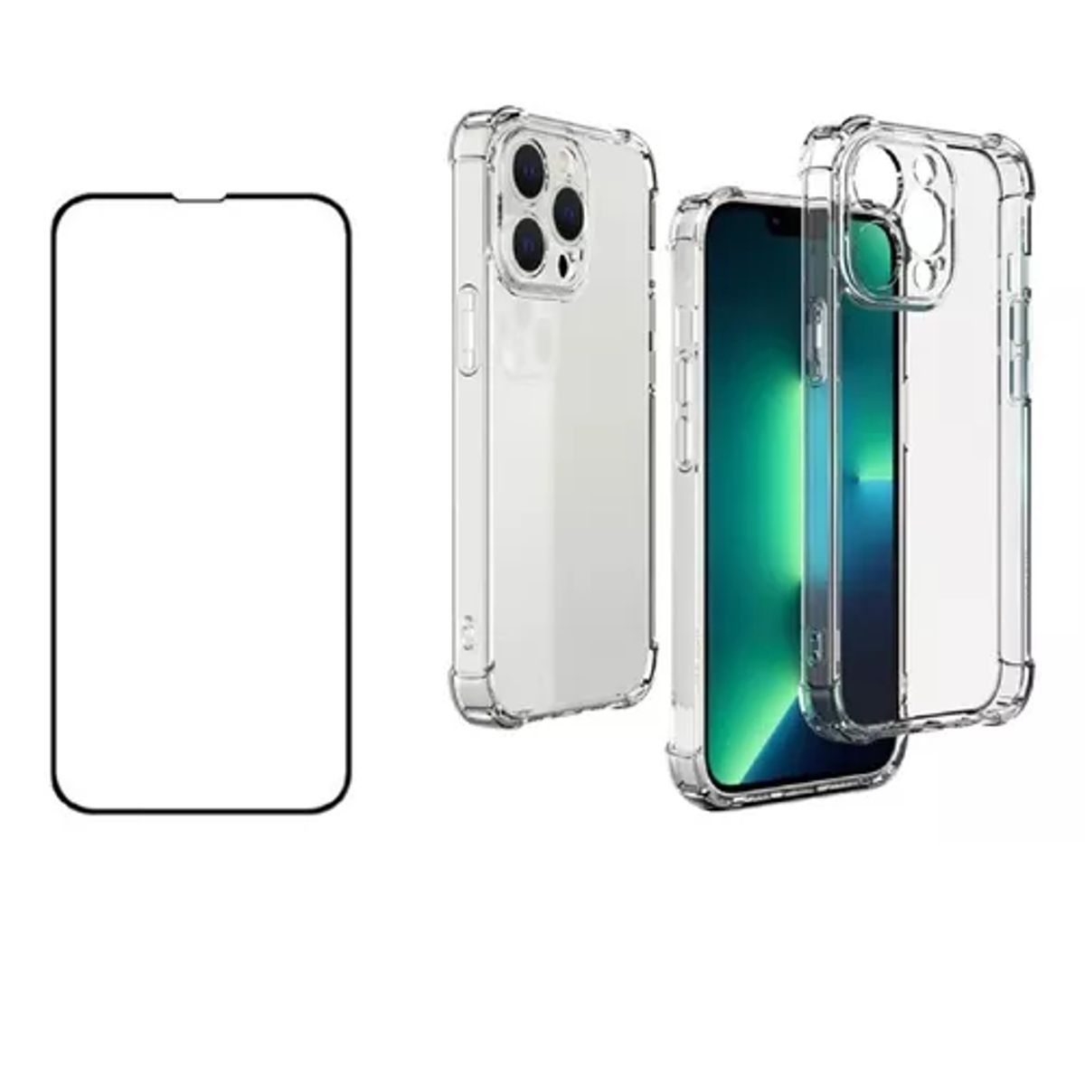 GENERICO - Carcasa Anti Golpes + Lamina Para iPhone 14 pro
