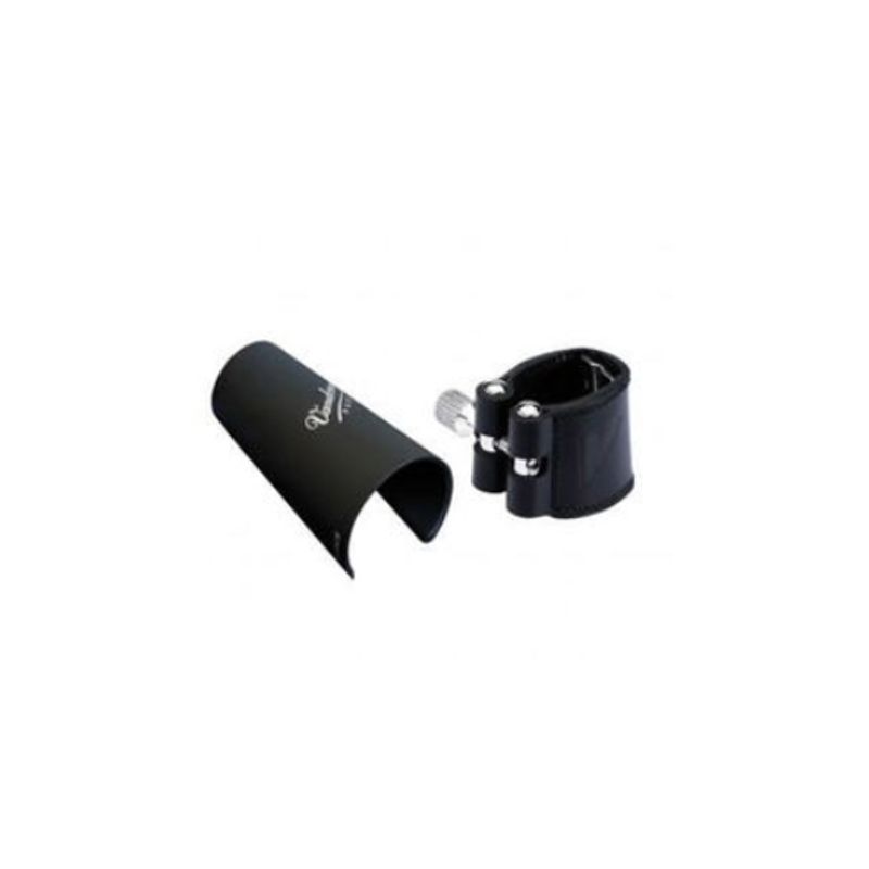 VANDOREN - Abrazadera clarinete SIb -CUERO- con tapa plastic Vandoren