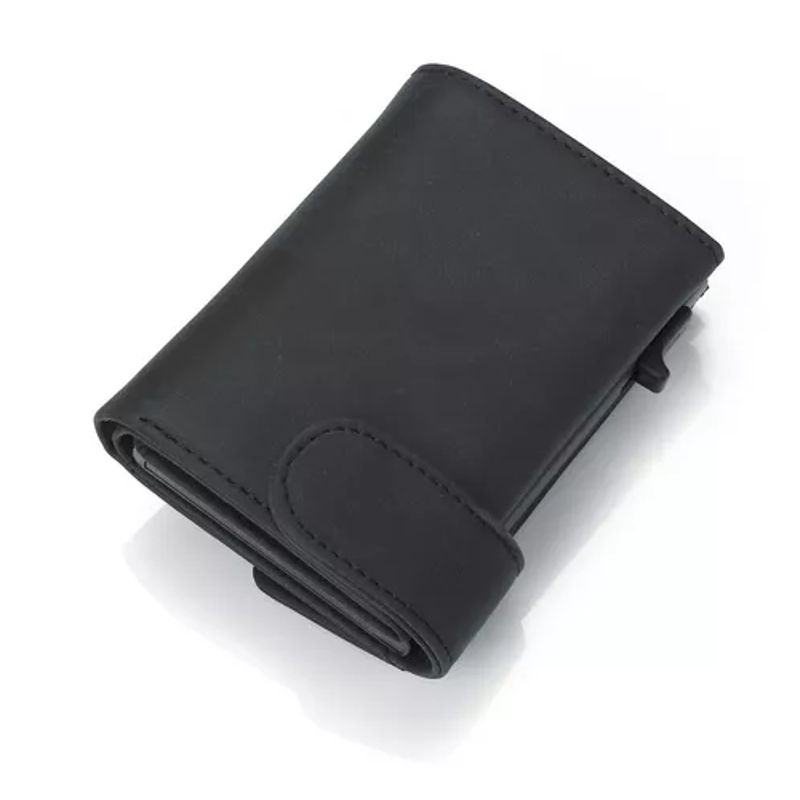 GENERICO - Billetera Tarjetero Rfid Cuero Pu Hombre Minimalista