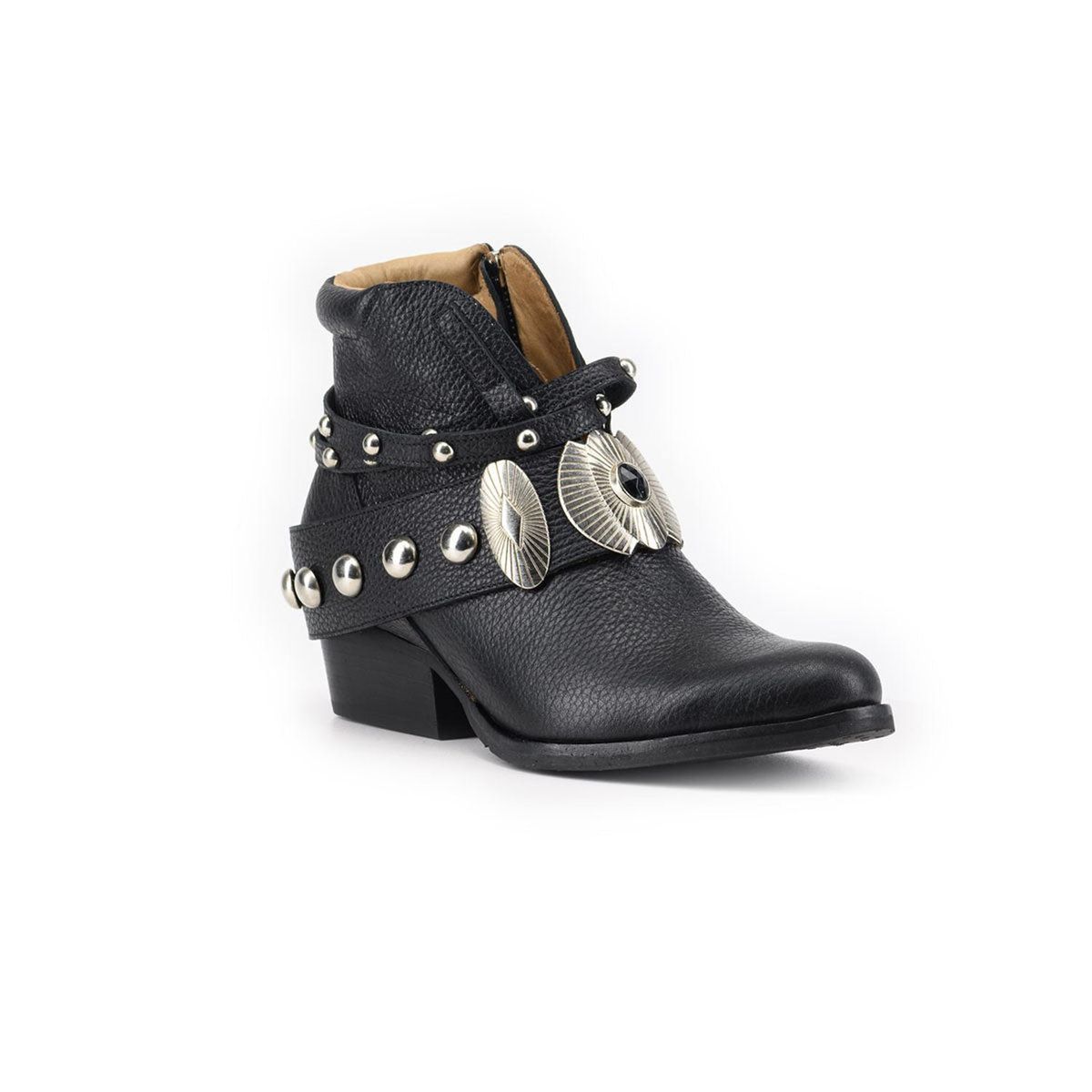 VANESSA GIL - BOTIN MUJER DE CUERO ADELA NEGRO