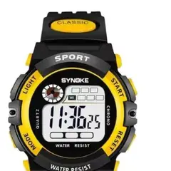 SYNOKE - Reloj Digital Juvenil Amarillo 99269H