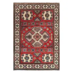 CONSORCIO PERSA - Alfombra Persa Clásica de Lana, Kazak 1.70 x 1.20 mts.