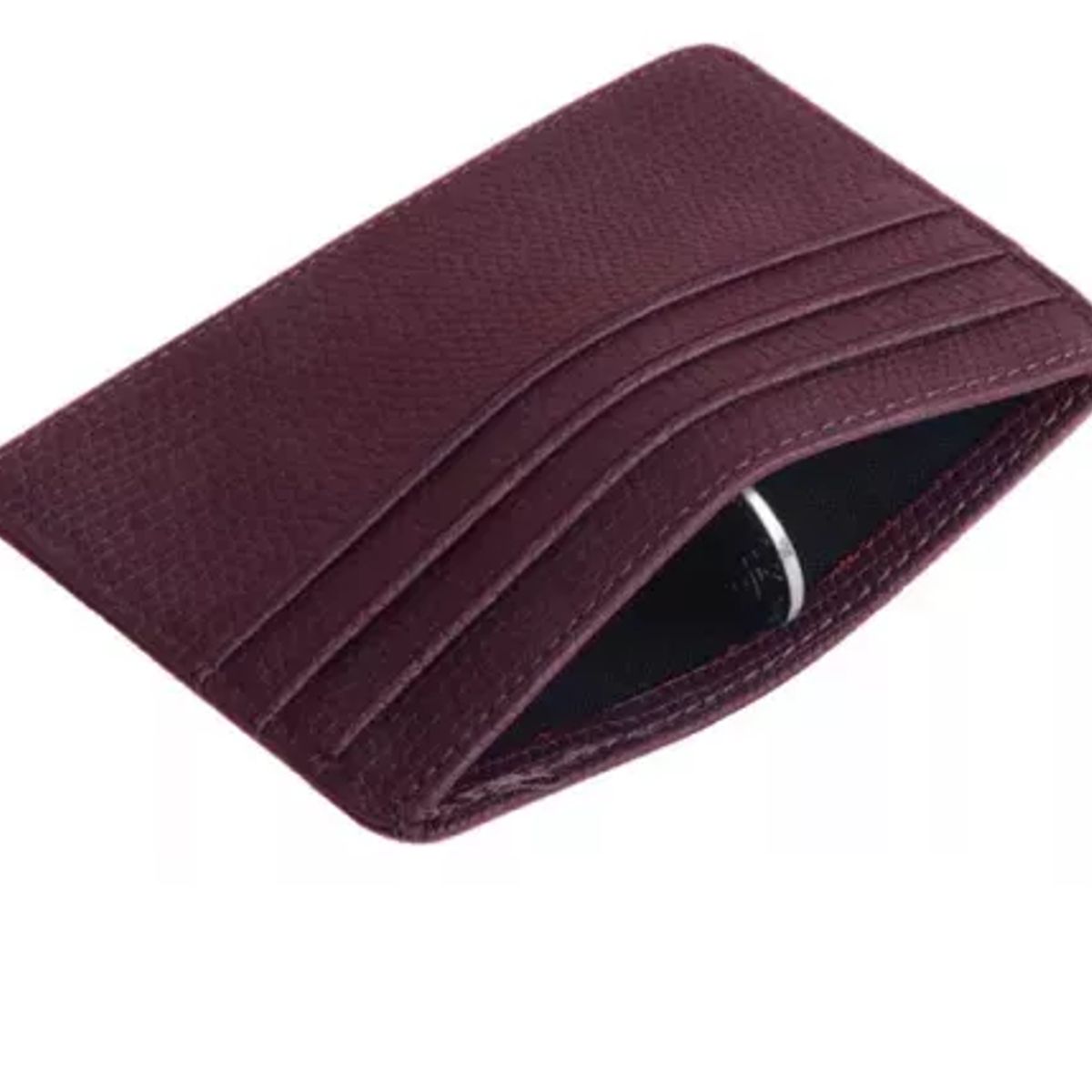 GENERICO - Tarjetero Billetera Minimalista Cuero Pu Hombre Dama Rfid