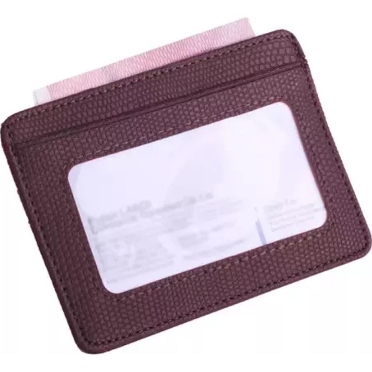 GENERICO - Tarjetero Billetera Minimalista Cuero Pu Hombre Dama Rfid