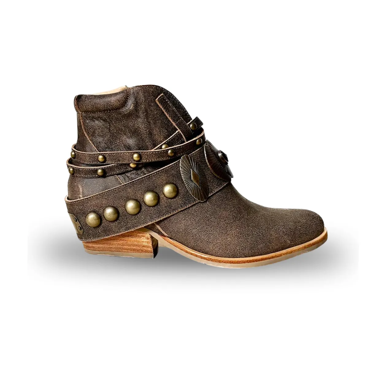 VANESSA GIL - BOTIN MUJER DE CUERO ADELA CAFE