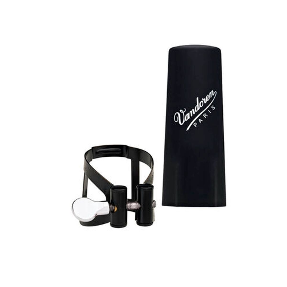 VANDOREN - Abrazadera clarinete Sib NEGRA -M/O- tapa plastic Vandoren