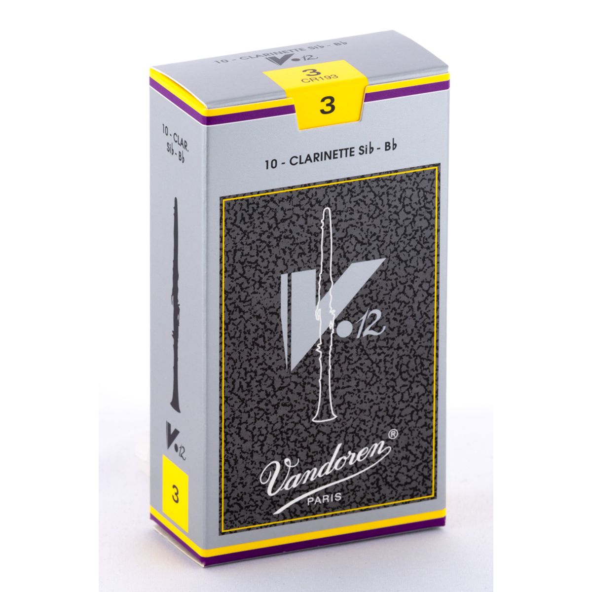 VANDOREN - Cajas de cañas Clarinete Sib V.12 Nº3.0 CR193 Vandoren