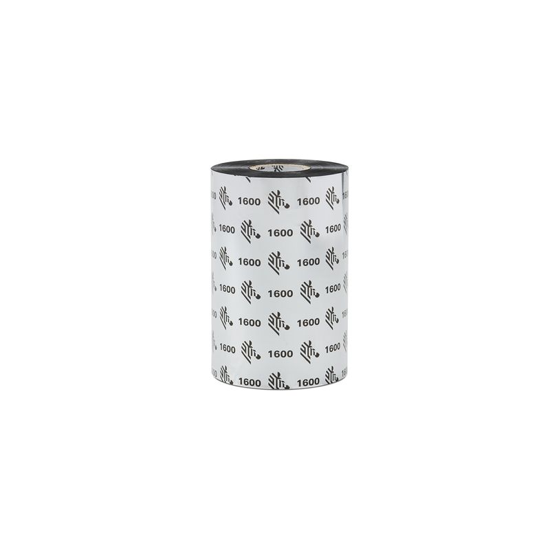 ZEBRA - Cinta de Transferencia Térmica de Cera Zebra 110×450 1600 ZEBRA