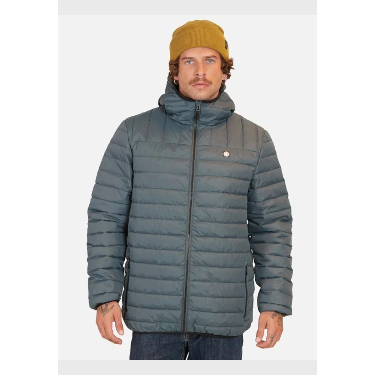 MAUI AND SONS - Parka Puffa Anahola Gris Hombre Maui And Sons