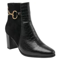 BRUNO ROSSI - Botin Casual Mujer Negro