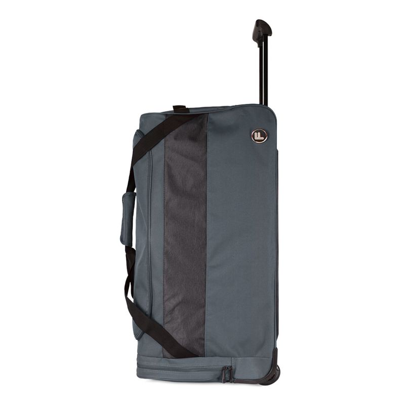 F LA MALETA DE CHILE - Bolso de viaje Kross L 131 lts gris + Candado F la Maleta de Chile