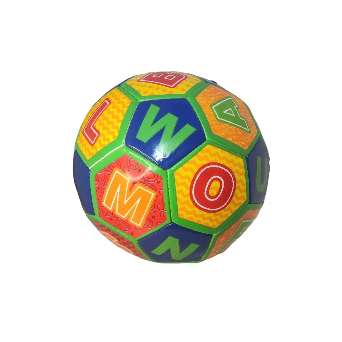 AK SPORT - Balón De Futbol Didáctico Letras Azul