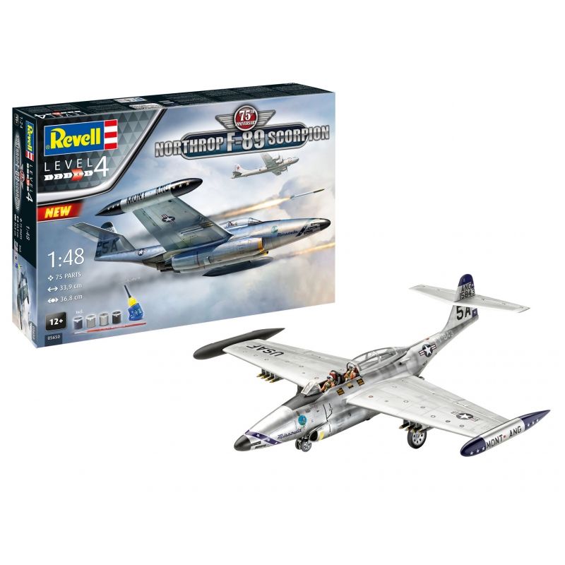 REVELL - REVELL 05650 GIFT SET NORTHROP F89 SCORPION 75TH ANNIVERSARY