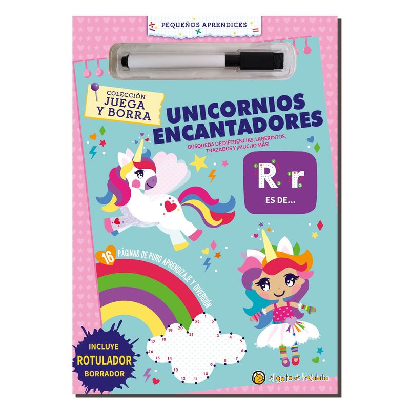 EDITORIAL GUADAL - LIBRO UNICORNIOS ENCANTADORES (JUEGA Y BORRA)