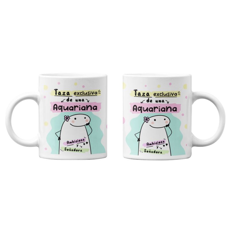 SM - Taza Mágica Aquario Regalo para Aquariana Zodiaco SM