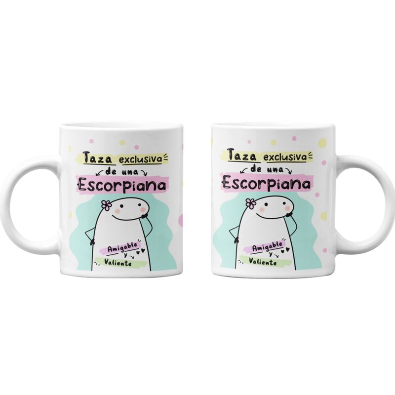 SM - Taza Mágica Escorpio Regalo para Escorpiana Signo SM