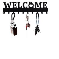 Hermoso Colgador De Llaves Metallico Decorativo 10 Ganchos