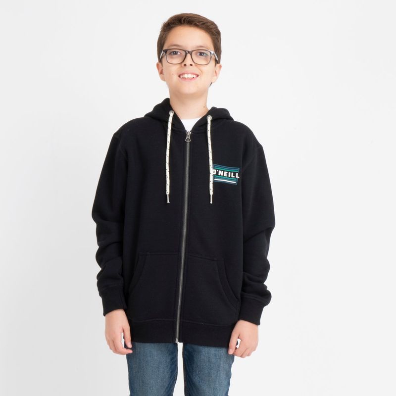 O'NEILL - POLERON FULL ZIPPER WORKING STIFF NEGRO