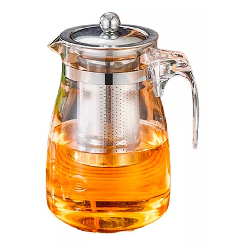 ESHOPANGIE - Tetera Té Infusiones Vidrio Con Filtro Acero Inox 750ml