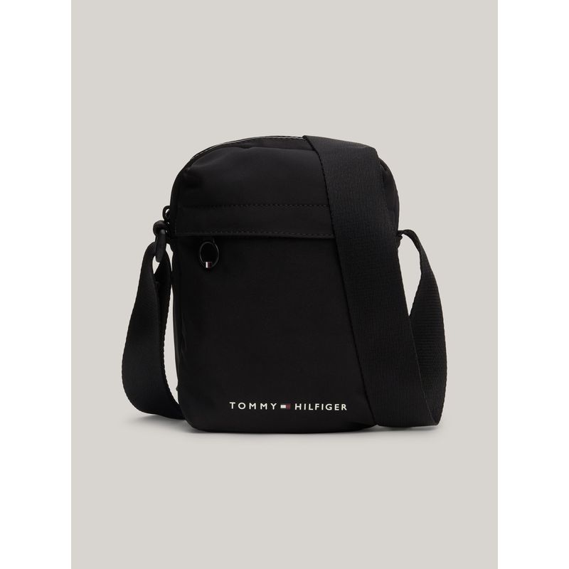 TOMMY HILFIGER - Bolso Reporter Essential Con Logo Negro Tommy Hilfiger