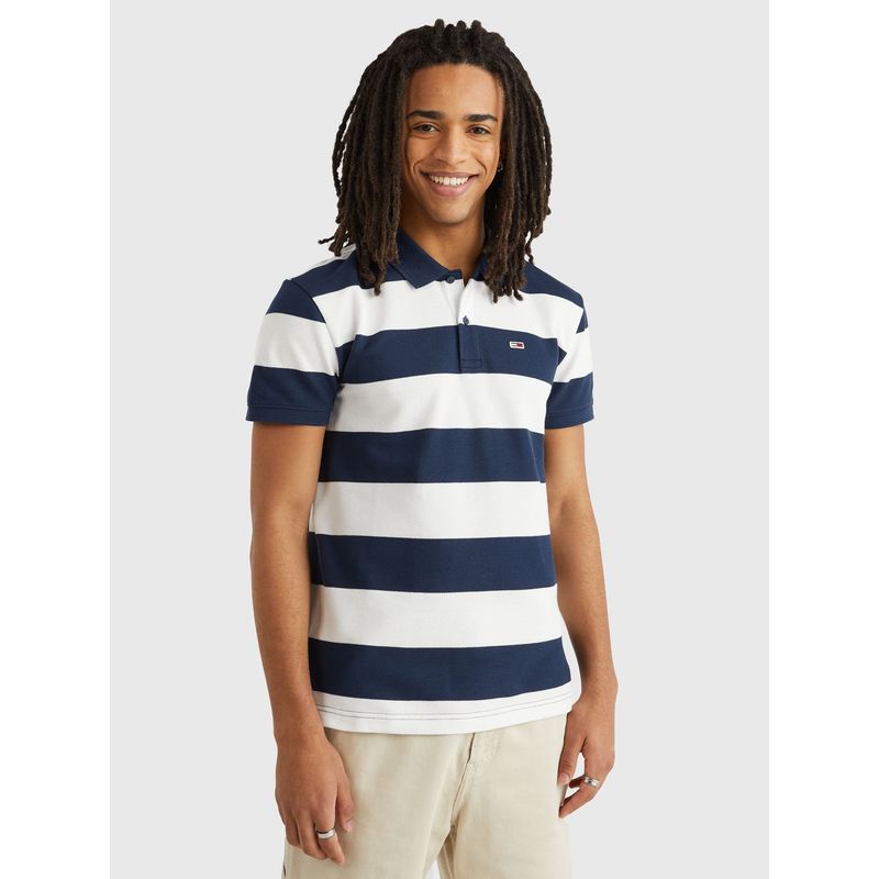 TOMMY HILFIGER - Polo Classic A Rayas Regular Fit Azul Tommy Hilfiger