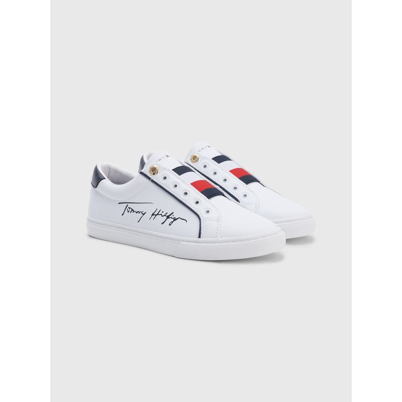 TOMMY HILFIGER - Zapatillas Essential Slip On Blanco Tommy Hilfiger