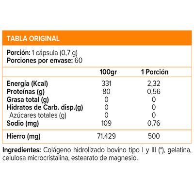 Imagen 2 del producto COLLAGEN 500MG - 60 CAPS, SVL