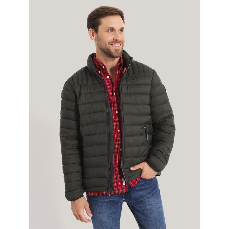 TOMMY HILFIGER - Parka Weight Quilted Verde Tommy Hilfiger