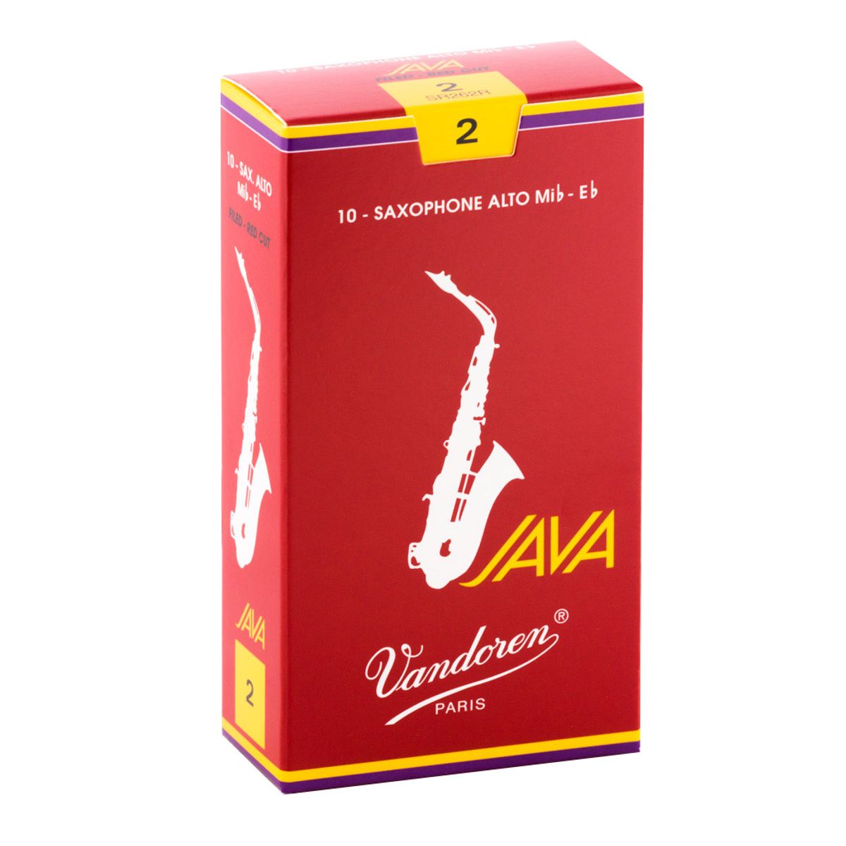 VANDOREN - Cajas de cañas Saxo Alto JAVA RED Nº2.0 SR262R Vandoren