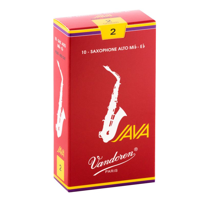 VANDOREN - Cajas de cañas Saxo Alto JAVA RED Nº2.0 SR262R Vandoren