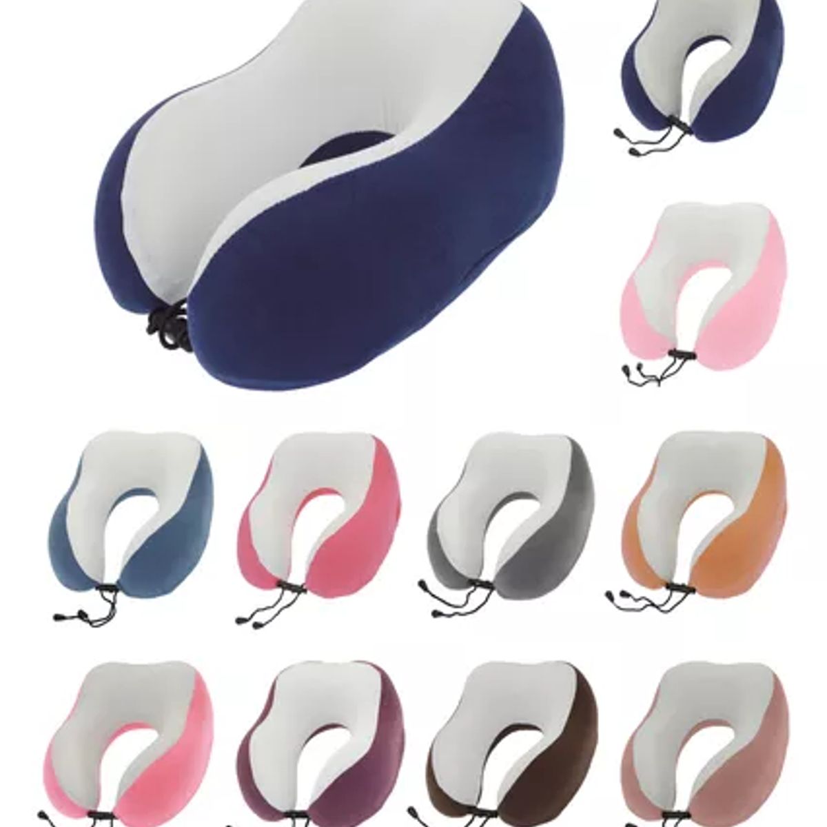 GENERICO - Cojín Para Cuello Cervical Almohada Para Auto Avión Viaje A