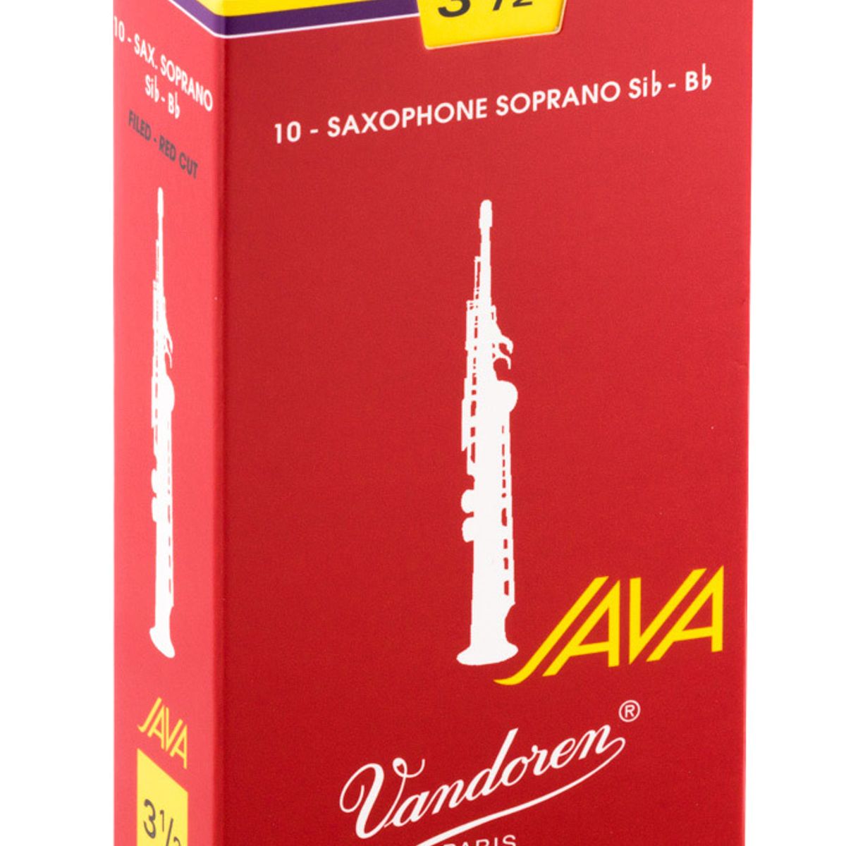 VANDOREN - Cajas de cañas Saxo Soprano JAVA RED Nº2.5 SR3025R Vandoren